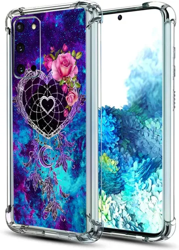 Funda para Galaxy S20 FE 5G, atrapasueños, protección contra caídas espaciales, a prueba de golpes, TPU de cuerpo completo, resistente a los