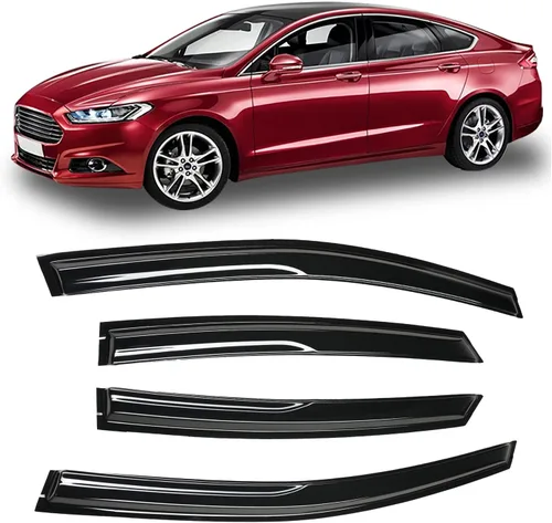 Miniatura 16 de 4 unidades de protectores de lluvia para ventana lateral tintados ahumados diseñados para Kia Forte 2019 2020 2021 2022 2023 EX FE GT LINE LXS