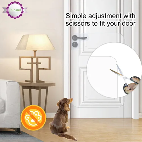 Miniatura 3 de In hand Protector transparente de arañazos para puerta de mascotas, protege tus muebles, cubierta flexible de lujo resistente