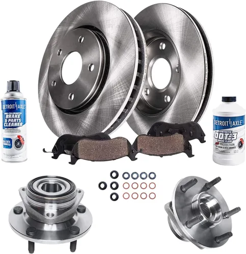 Miniatura 54 de Detroit Axle - 4 rotores de freno para Ford 2012 2013 2014 F-150 Lobo, repuesto de rotores de freno de disco: rotor delantero de 13.78 pulgadas