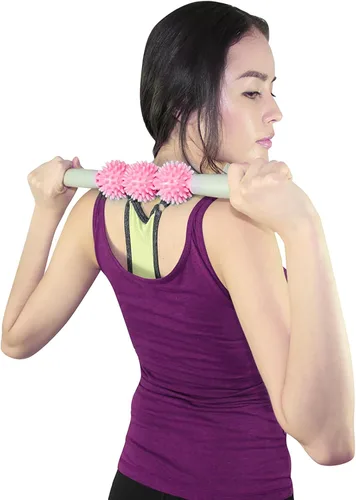 Miniatura 5 de Coolife Fascia Blasting Muscle Roller - Rodillo para masaje muscular, masajeador de celulitis, rodillo para fascia para celulitis y músculos Rosa