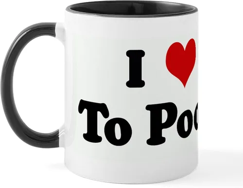 Miniatura 29 de CafePress Time To Poop Mugs Taza de café de cerámica de 11 oz (11.0 fl oz)