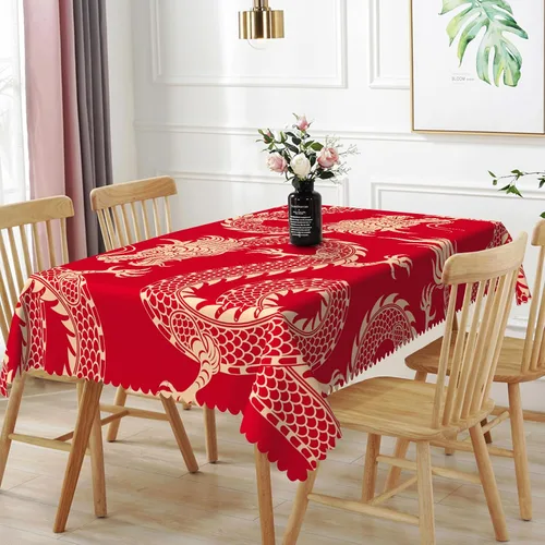 Miniatura 12 de Mantel rectangular de 60 x 120 pulgadas, estampado de pájaros en ramas, mantel decorativo impermeable y resistente a las manchas, para cocina