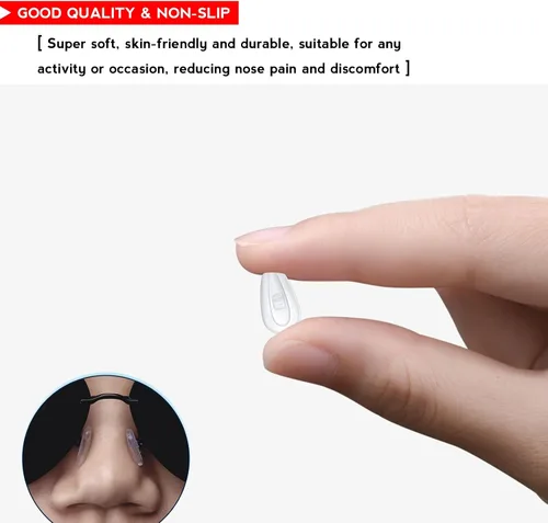 Miniatura 4 de OOWLIT 5 pares de almohadillas transparentes para la nariz compatibles con Oakley Tincup OX3184/Conductor 6 OO4106/Conductor 8 OO4107/Savitar OO6047