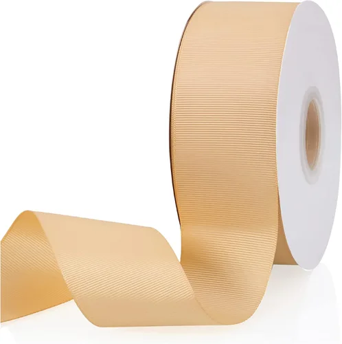 Miniatura 11 de Cinta de grogrén de doble cara de color liso azul bebé de 1-1/2 pulgadas x 50 yardas para envolver regalos, bodas, fiestas, manualidades, lazos