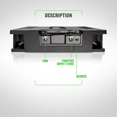 Miniatura 6 de Banda Audiopart BEAT 3001 Amplificador de coche 3000 W RMS Monoblock Clase D 1 Ohm Amplificador de audio de coche de rango completo, amplificador