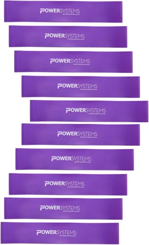 Miniatura 11 de Power Systems Versa Loops Commercial Grade Resistance Bands 10 Pack Color Coded Exercise Loop Bands for Strength Training Physical Therapy Home Gym