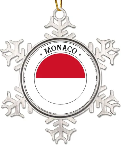Miniatura 14 de Mozambique - Adornos de Navidad de copo de nieve de metal, recuerdo patriótico, regalo de recuerdo de país, adornos de Navidad para árbol, bandera