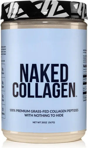 Miniatura 8 de NAKED Polvo de proteína de péptidos de colágeno de chocolate, 24 porciones, obtenido de ganado alimentado con pasto, suplemento de colágeno