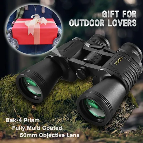 Miniatura 6 de LUXUN Prismáticos para adultos de alta potencia, prismáticos de 20 x 50 con lente BAK4 Prism FMC, telescopio impermeable para observación de aves