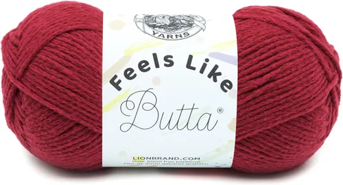 Miniatura 43 de Lion Brand Yarn - Hilo Feels Like Butta, hilo aterciopelado suave para tejer y hacer ganchillo, paquete de 1, Negro