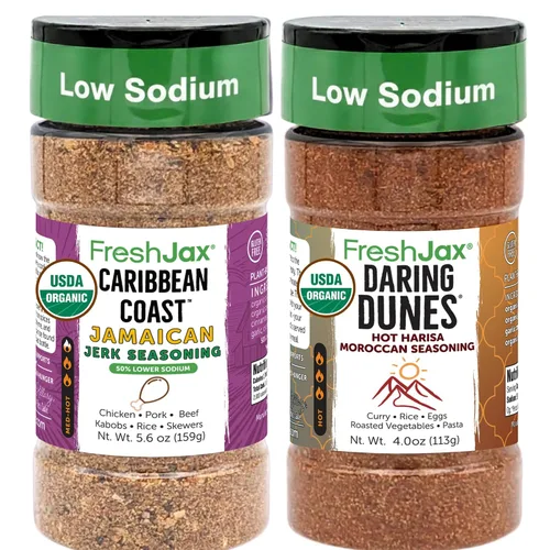Miniatura 15 de FreshJax Gourmet especias y sazonadores, caja de regalo (juego de 5) Gourmet five-pack BBQ rub spices for steak, chicken, and seafood, making it