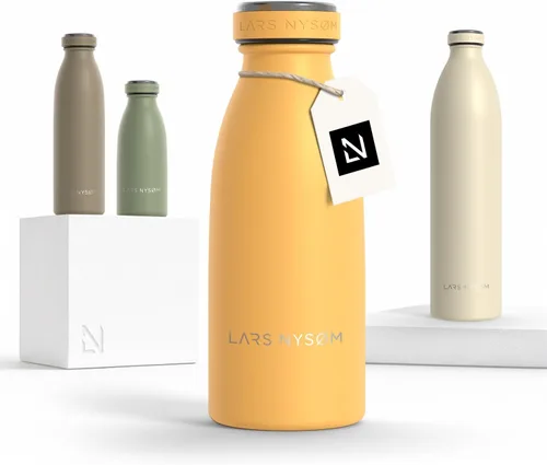 Miniatura 42 de LARS NYSØM Botella de agua XL de acero inoxidable aislada 12oz 17oz 25oz 34oz 51oz Botella térmica aislada para bebidas calientes y frías Azul