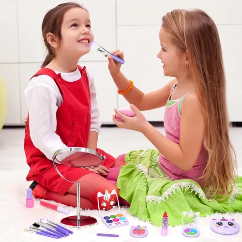 Miniatura 6 de Heaning - Juguetes de maquillaje para niñas, seguros, no tóxicos, lavables Unicorn Theme, Great Starter Make up Kit for Toddlers, Princess Morado