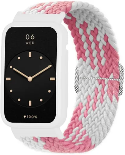 Miniatura 6 de Senter Correa de repuesto de liberación rápida de nailon suave para Huawei Band 7 pro Smart Watch Naranja