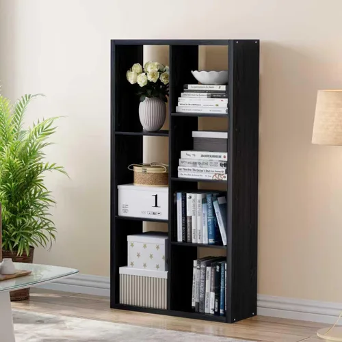 Miniatura 49 de VDNEND Organizador de Almacenamiento en Cubos Estantería, Estante Cúbico Decorativo de 11 pulgadas con Respaldo Abierto y Borde Engrosado, Marrón