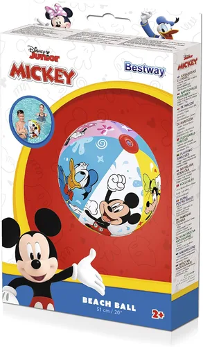 Miniatura 2 de Bestway Disney Junior Mickey & Friends - Pelota de agua inflable para niños, 20.1 in