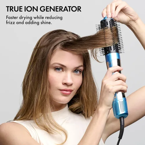 Miniatura 2 de BaBylissPRO StyleSwitch Ionic Multi-Styler, Air Styler and Hair Dryer, Lightweight Hot Air Brush with 5 Attachments, Automatic Dual Voltage Azul