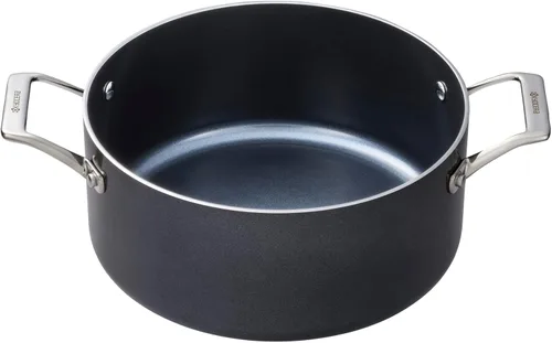 Miniatura 2 de Kyocera Olla de cerámica con revestimiento antiadherente de cerámica, 9.4 in, asas de acero inoxidable sin PFAS/PTFE aptas para todos los tipos