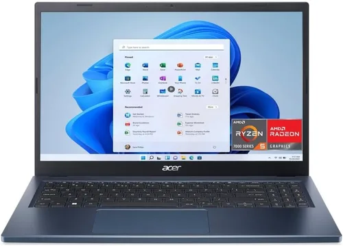 Miniatura 2 de Acer Aspire 3 - Laptop delgada y ligera, pantalla táctil IPS Full HD de 15.6 pulgadas, AMD Ryzen 5 7520U, 8 GB LPDDR5-512 GB, Wi-Fi 6, azul vapor