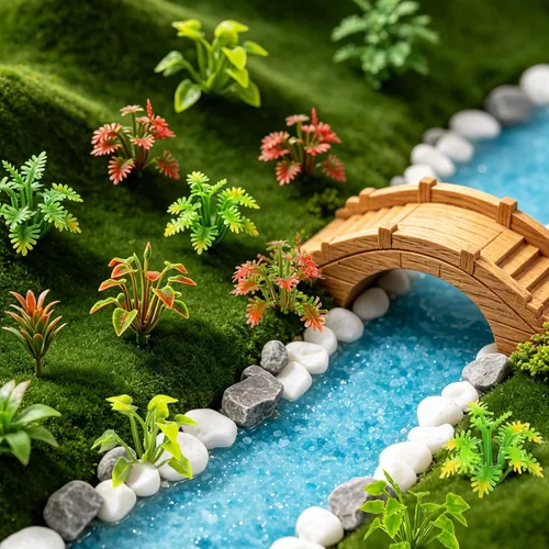 Miniatura 8 de Rileryan 90 piezas de plantas modelo mixtas plantas en miniatura, mini arbustos verdes, modelo de arbustos para tren, paisaje, ferrocarril, arena