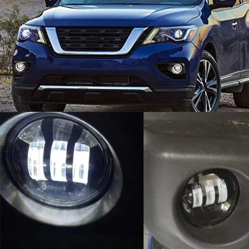 Miniatura 5 de Luces antiniebla LED redondas de 3.5 pulgadas, lámpara antiniebla de repuesto blanca universal para Honda, Ford, Nissan, Subaru, Suzuki, Lincoln