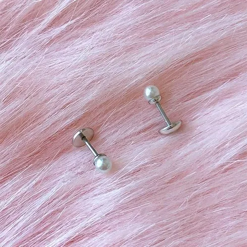Miniatura 4 de ComfyEarrings - Aretes de perlas sintéticas, Resina, Sintético-perla