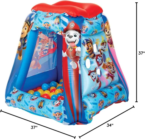 Miniatura 8 de Paw Patrol Pozo de pelotas para niños con 20 pelotas