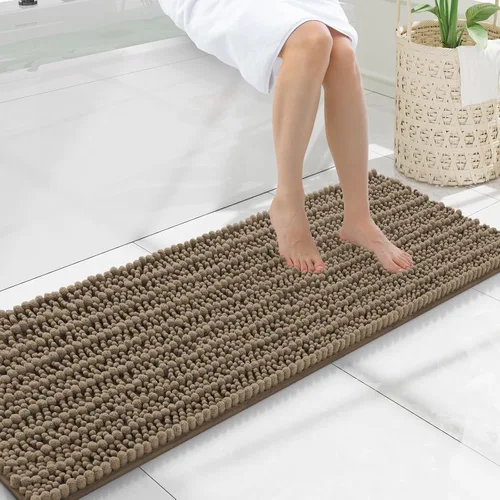 Miniatura 308 de Smiry Alfombras de Baño 24x16 pulgadas, Alfombras de Baño de Chenilla Extra Suaves y Absorbentes, Respaldo de Goma Antideslizante, Lavable a Máquina