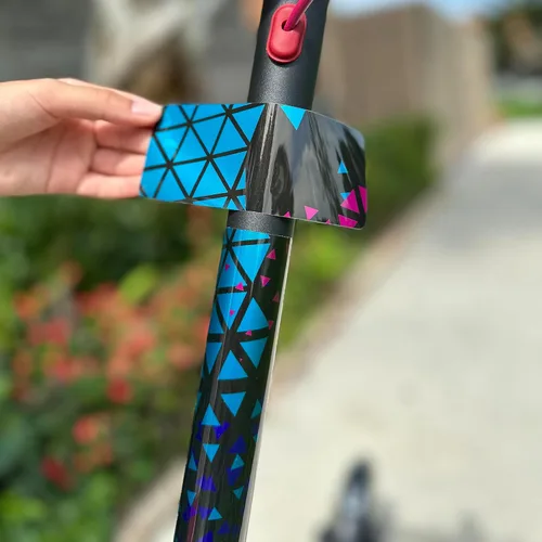 Miniatura 6 de Calcomanías de vinilo autoadhesivas de alta calidad y fundas para patinete eléctrico de adultos, personaliza y protege tu viaje con estilo (Galaxy)