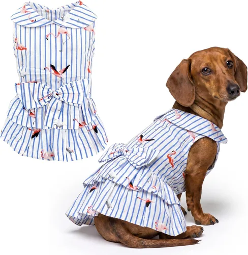 Miniatura 49 de Parisian Pet Chambray - Vestido para perro - Ligero sin mangas para perro, niña, talla XS Chambray en general