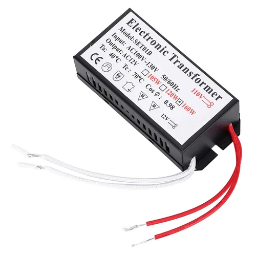 Miniatura 7 de Transformador electrónico de 160W, AC110V a AC12V fuente de alimentación transformador electrónico para perlas de lámpara halógena
