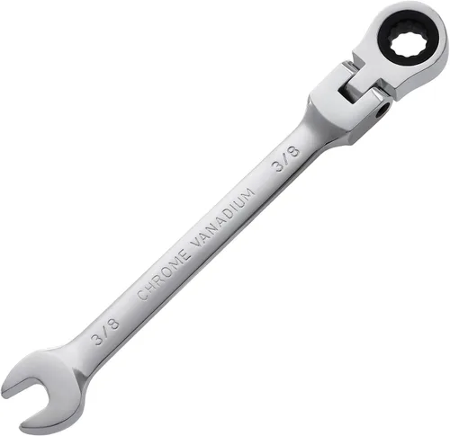 Miniatura 12 de B4B BANG 4 BUCK Llave de trinquete 9/16, llave combinada de trinquete de cabeza flexible, grado industrial, 72 dientes, caja de trinquete de 12