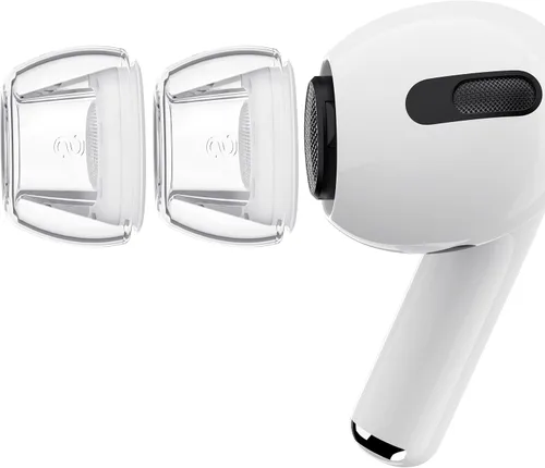 Miniatura 8 de RFUNGUANGO [4 pares] Almohadillas de repuesto para AirPods Pro de 2ª/1ª generación con orificios de reducción de ruido, almohadillas de silicona