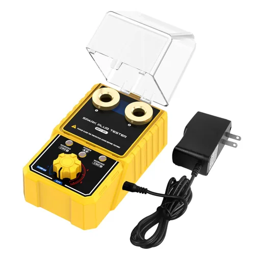 Probador de chispas para automóvil, probador de bujías de automóvil con detector de doble orificio ajustable automático, analizador de enchufe de