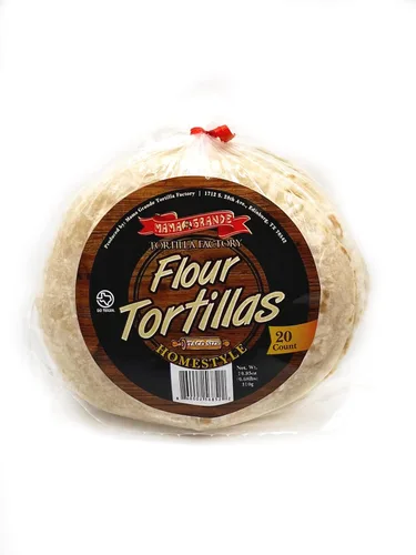 Mama Grande Tortilla Factory - Tortillas de harina de tacos - 5 pulgadas - 1 paquete (20 tortillas) - Sabor casero