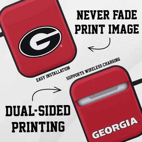 Miniatura 2 de Affinity Bands Georgia Bulldogs HDX - Funda compatible con Apple AirPods Gen 1 y 2 (clásico)