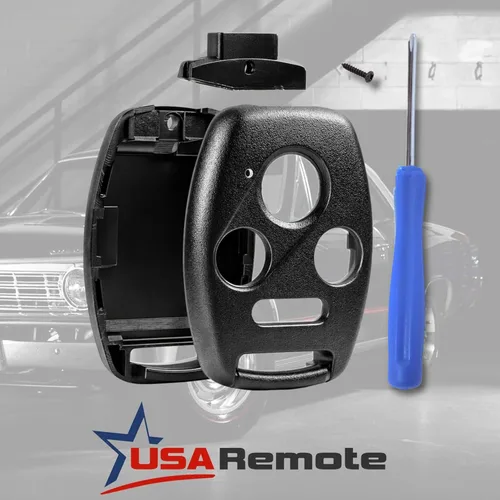 Miniatura 2 de No se requiere corte - Funda y almohadilla para llavero de entrada sin llave para Honda 2003-2012 Accord / 2006-2013 Civic EX / 2009-2015 Pilot