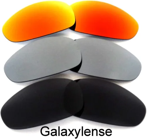 Miniatura 2 de Galaxy lentes de repuesto para Oakley Juliet Negro & titanio & Rojo 3pares, GRATIS S & H