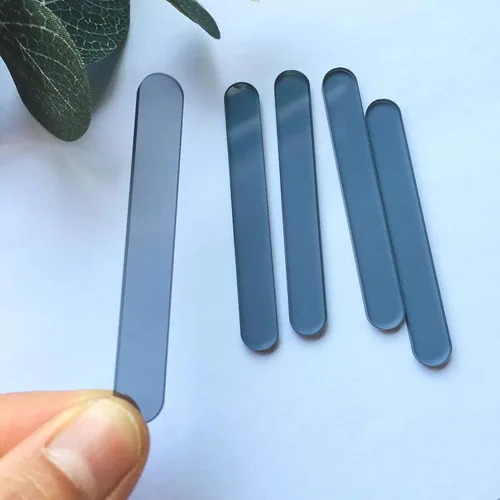 Miniatura 2 de 30 piezas de palitos de paleta de acrílico para helado, helado, caramelo y manzana (negro transparente)