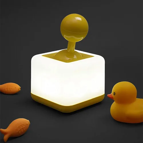 Luz nocturna para cuarto de bebé, lámpara nocturna con interruptor de palanca para dormitorio, lámparas recargables por USB, 2 modos de luz, juguete