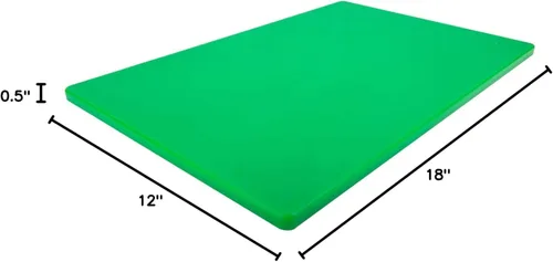 Miniatura 3 de Tabla de cortar profesional libre de BPA, hecha de plástico de polietileno de alta densidad para restaurantes, apta para lavavajillas, Verde