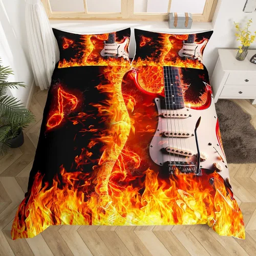 Miniatura 17 de Juego de ropa de cama de bandera estadounidense tamaño individual para habitación de niños y niños, juego de funda de edredón de águila calva, funda