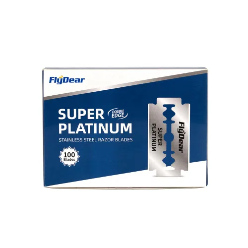 Miniatura 6 de 100 cuchillas de afeitar de doble filo, cuchillas de afeitar de seguridad para hombre para afeitar, cuchillas de afeitar dobles de acero inoxidable
