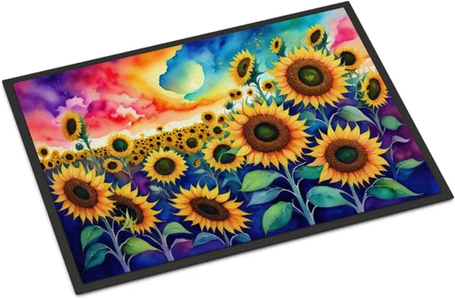 Miniatura 45 de Caroline's Treasures DAC1455MAT - Felpudo de la reina de la noche con diseño de cactus en color de 18 x 27 pulgadas, tapete para puerta delantera