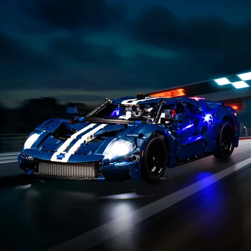 Miniatura 3 de Kit de luces mejorado compatible con el modelo de auto Lego Technic Ford GT 2022 42154, decoración de luces compatible con 42154 (modelo no incluido)