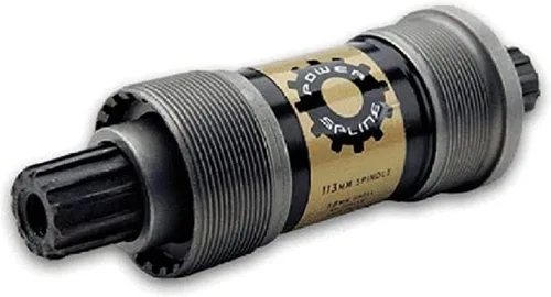 TruVativ Power Spline - Soporte inferior de cartucho sellado de 2.677 x 4.646 in BSA para MTB y carretera, husillo cromado tratado térmicamente,