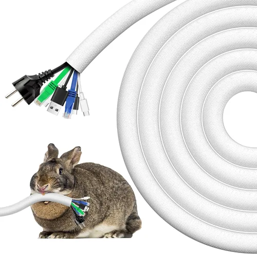 Miniatura 11 de AGPTEK Funda de cable, telar de alambre automotriz, resistente al calor, cubierta de protección de cable de tubo de manga dividida trenzada