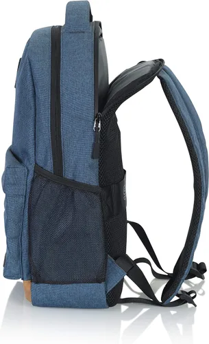 Miniatura 5 de Slappa Alpha Series - Mochila para laptop para videojuegos, se adapta a portátiles de hasta 15 pulgadas; azul (SL-ALPHA-LAPTOP-BP-BLU)