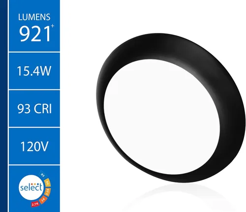 Miniatura 2 de NICOR Lighting RSD561120SBK RSDS56 - Luz de disco, color negro